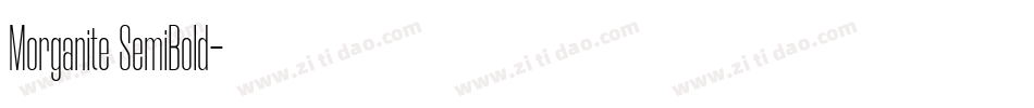 Morganite SemiBold字体转换